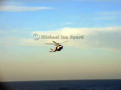 Medical Emergency Helicopter arriving